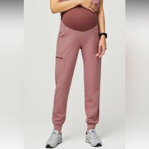 Figs Zamora Maternity Jogger Scrub Pants Size XXL/PDusty Rose